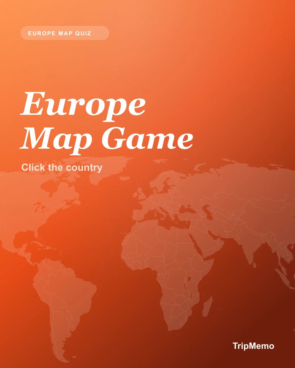 Europe Map Game interactive map quiz