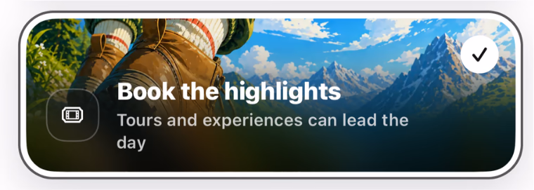 Book the highlights planning preference