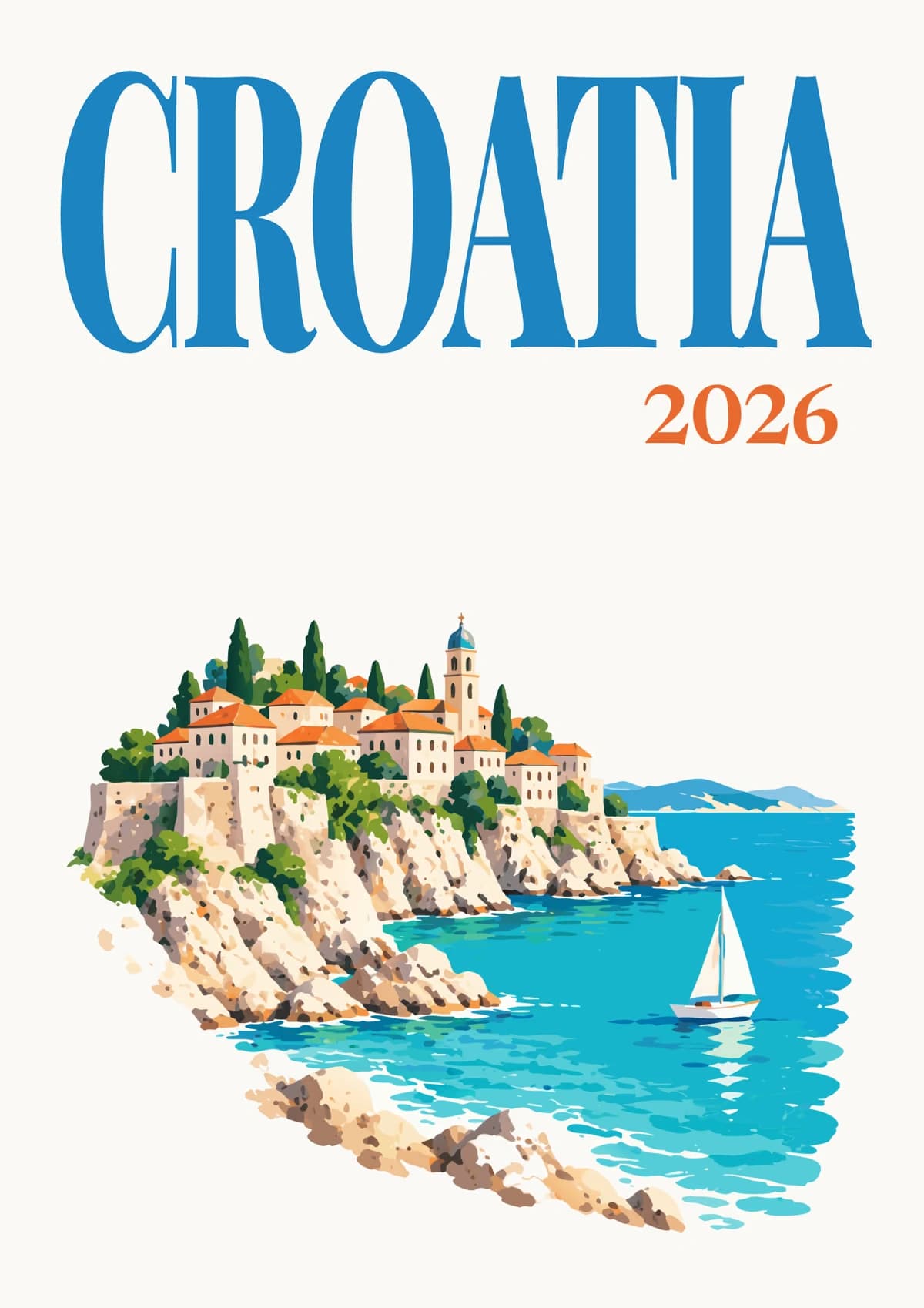 Croatia Illustrated photo book, hardcover