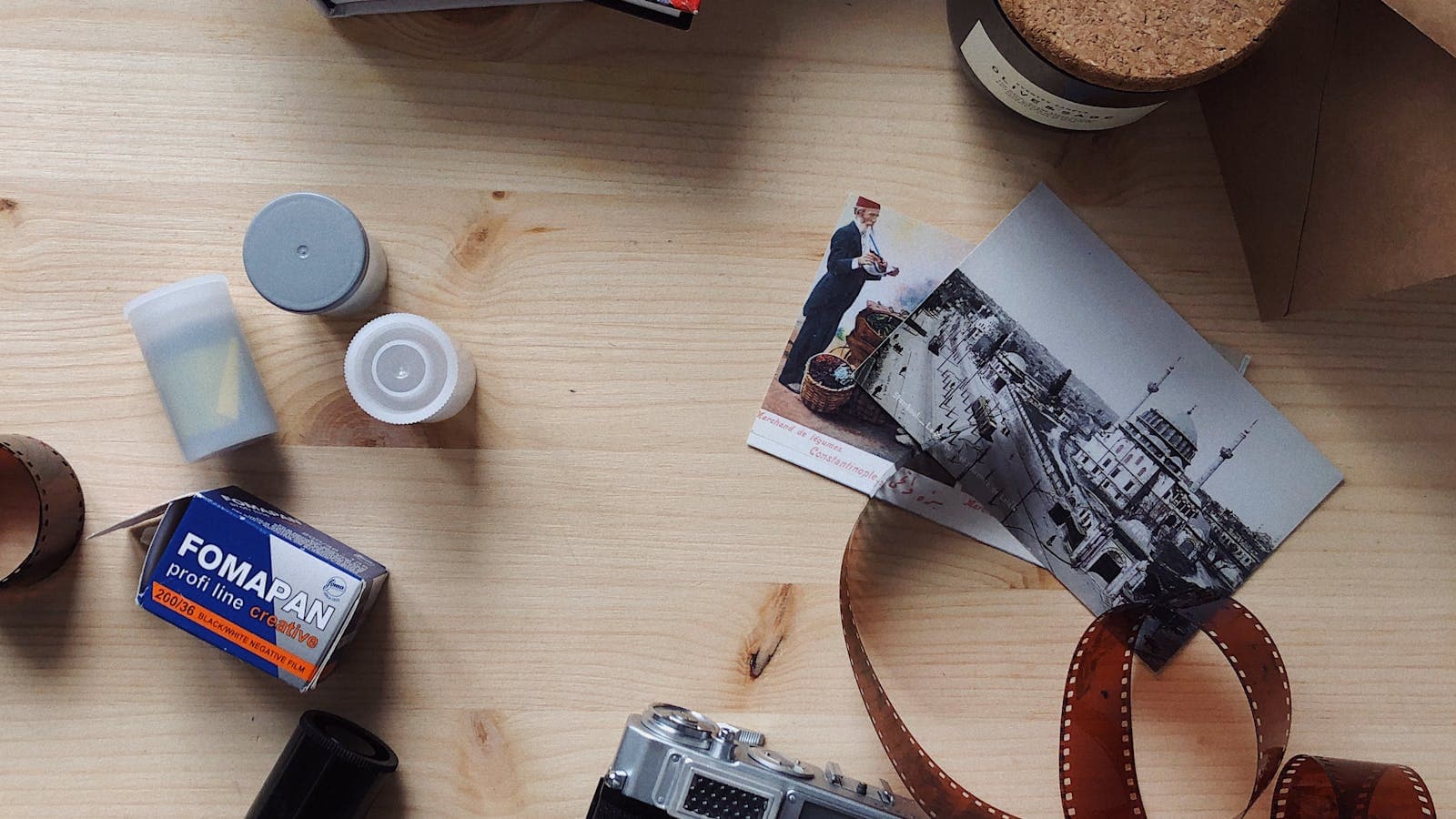 Travel photos and notes arranged for a trip documentation guide