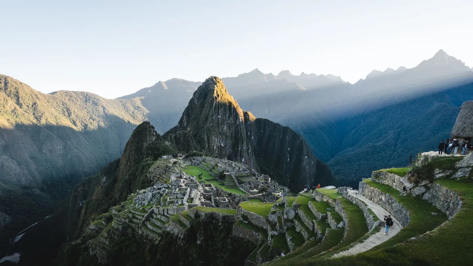 Mountain journey landscape illustrating a digital nomad planner and travel journal