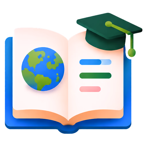 Geography book for learning country facts and capitals