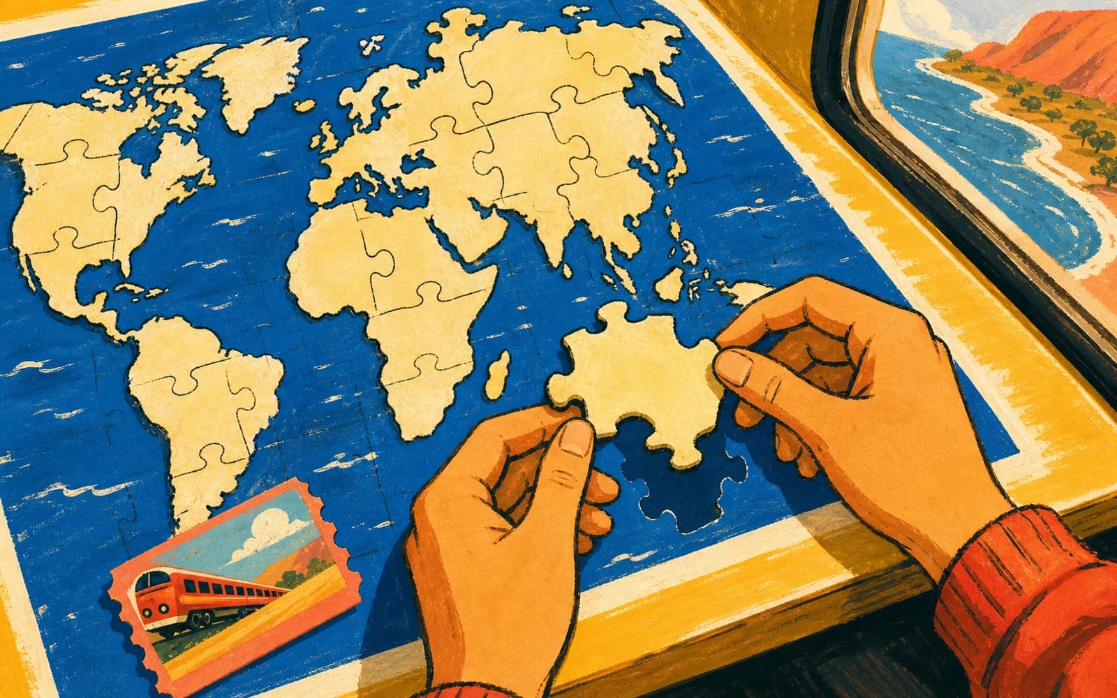 World Map Jigsaw Puzzle: Rebuild the world piece by piece