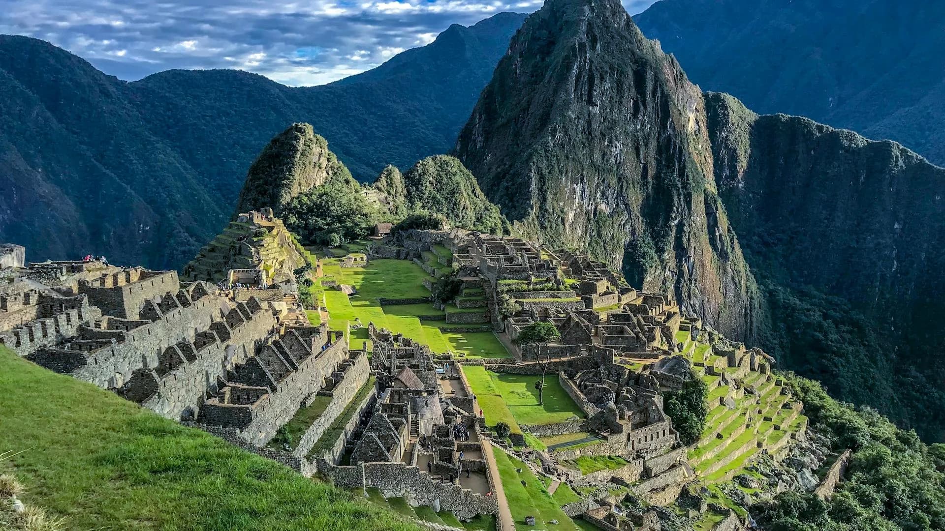Beautiful Peru mountains and Machu Picchu