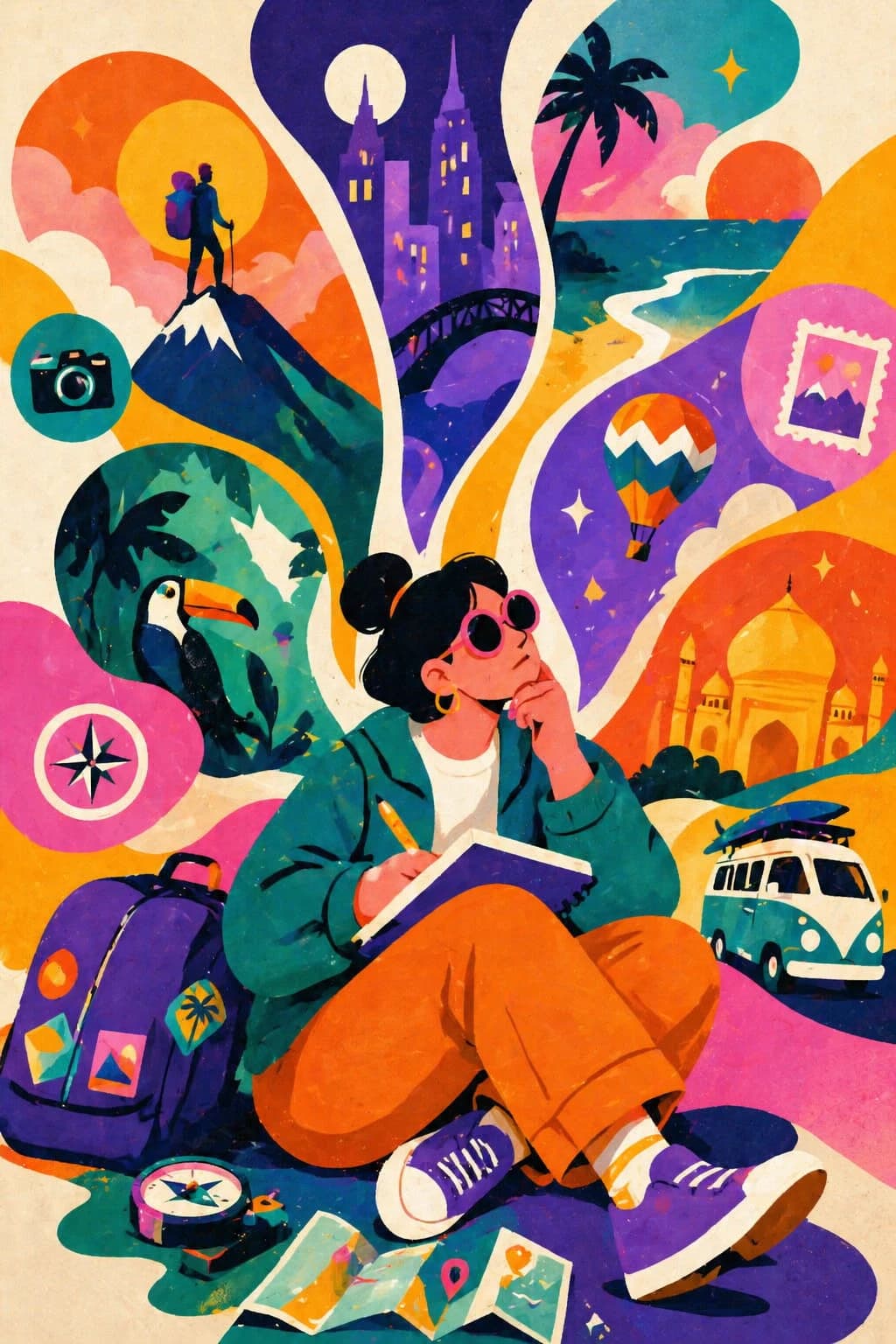 Travel Personality Quiz card for discovering your traveller archetype and matching trip ideas