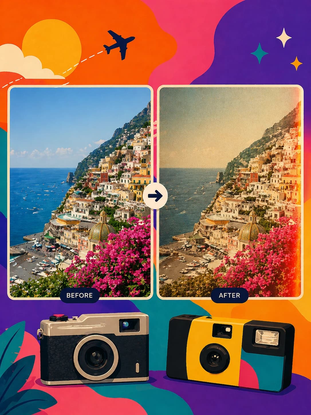 Travel photo editing and film style inspiration