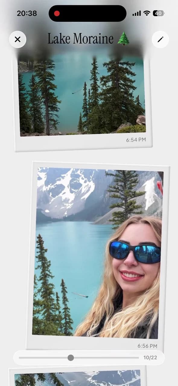 TripMemo app features showing friends adding photos and notes to a shared collaborative TripBook on iPhone