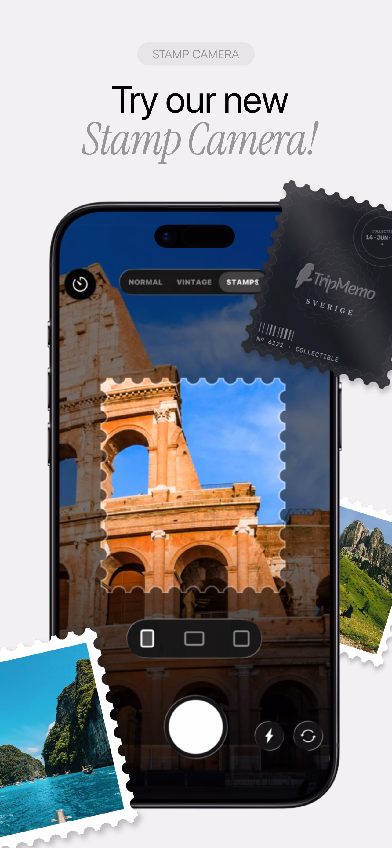 TripMemo route map tracking a journey and its photo memories