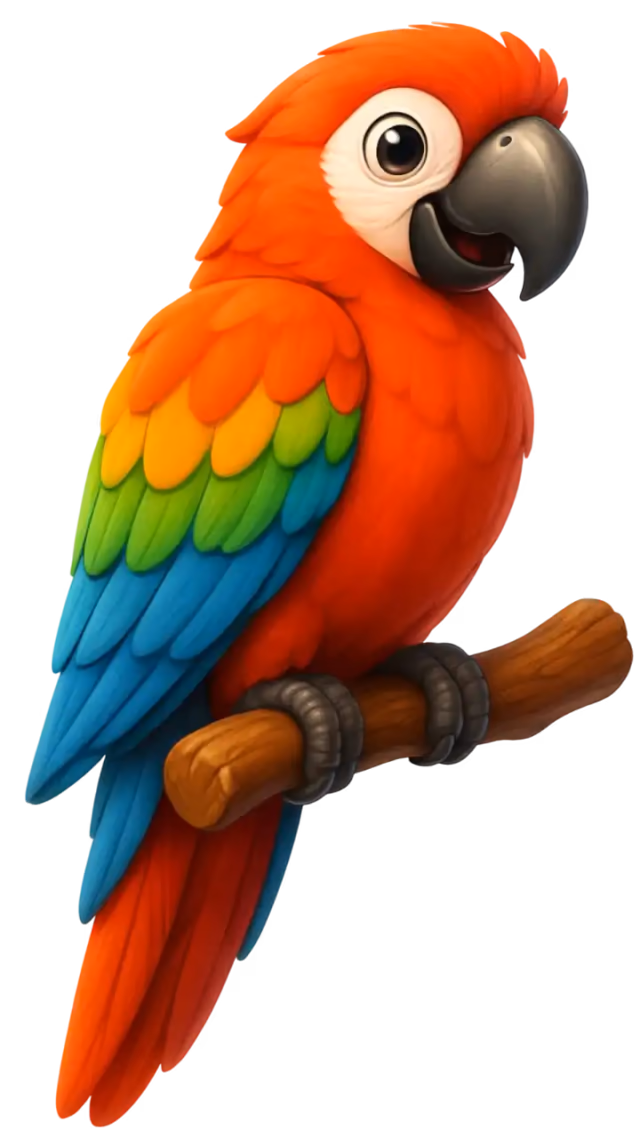 Parrot mark TripMemo brand asset