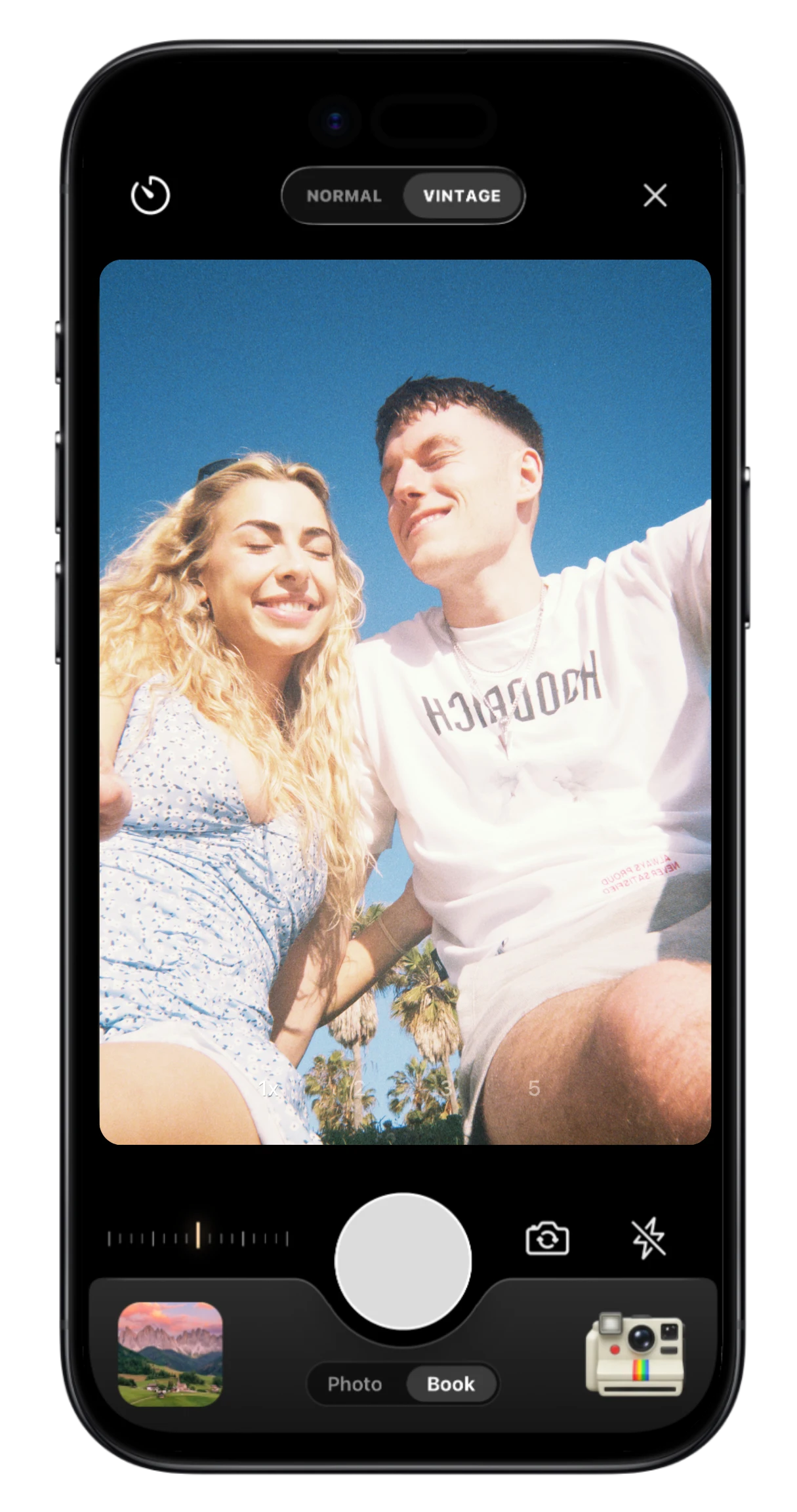 TripMemo Vintage Camera on iPhone