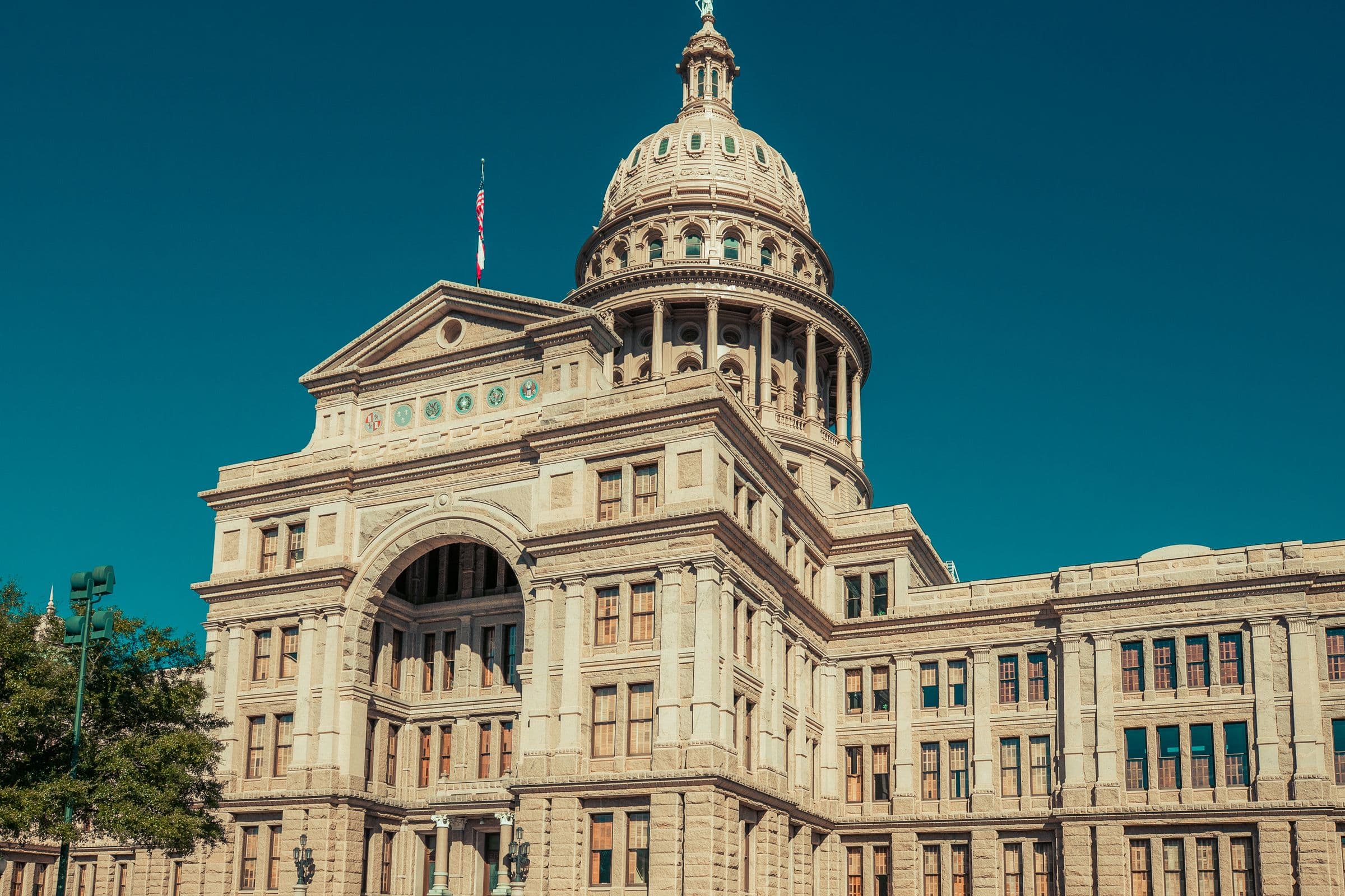 Architectural detail of the Texas State Capitol dome